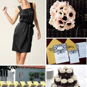 Little Black dress Banana Republic wedding bridesmaid party